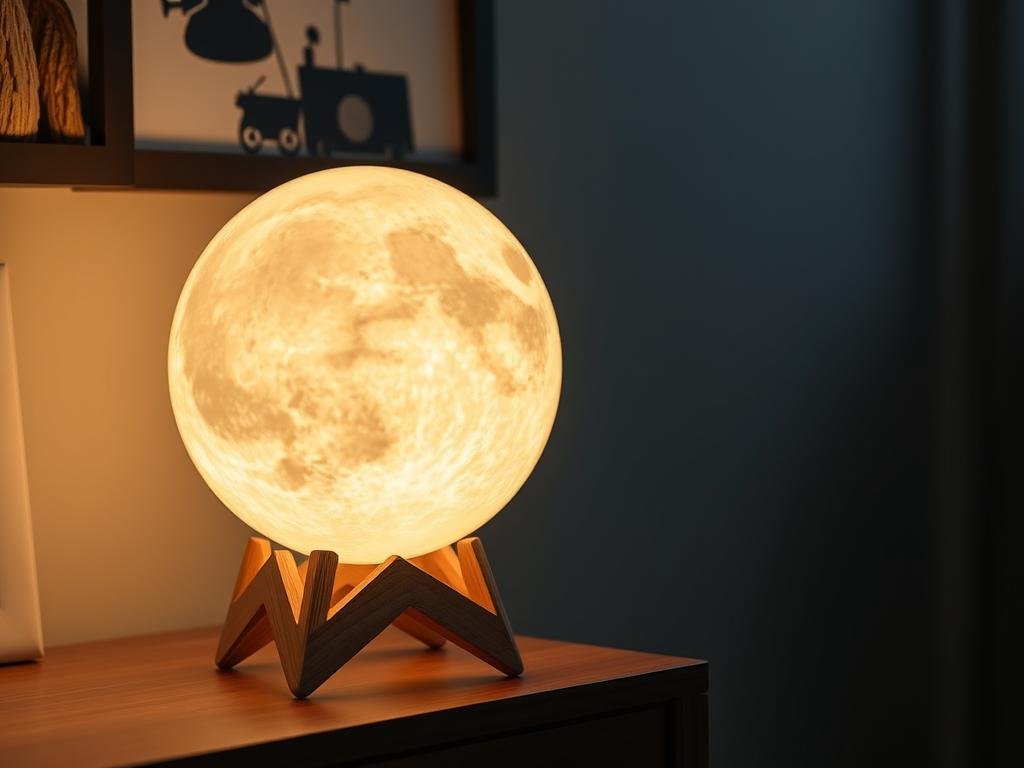3D moon lamp with wooden stand - Prettiest Birthday Gifts ideas