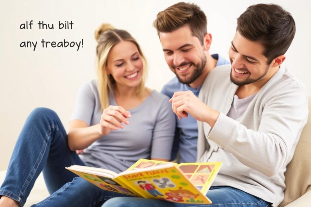 Couple scratching off adventure book to reveal new activity