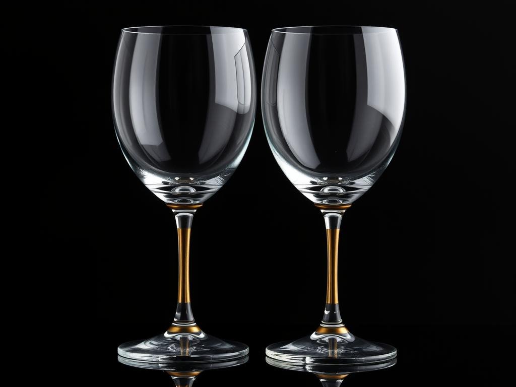 Crystal wine glasses with gold-dipped stems - Prettiest Birthday Gifts ideas