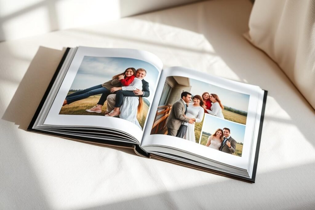 Custom photo book with premium binding for best friend birthday gift