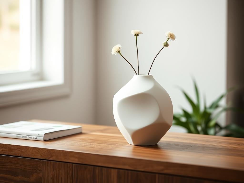 Elegant ceramic vase that looks like expensive designer home decor for best friend birthday gift
