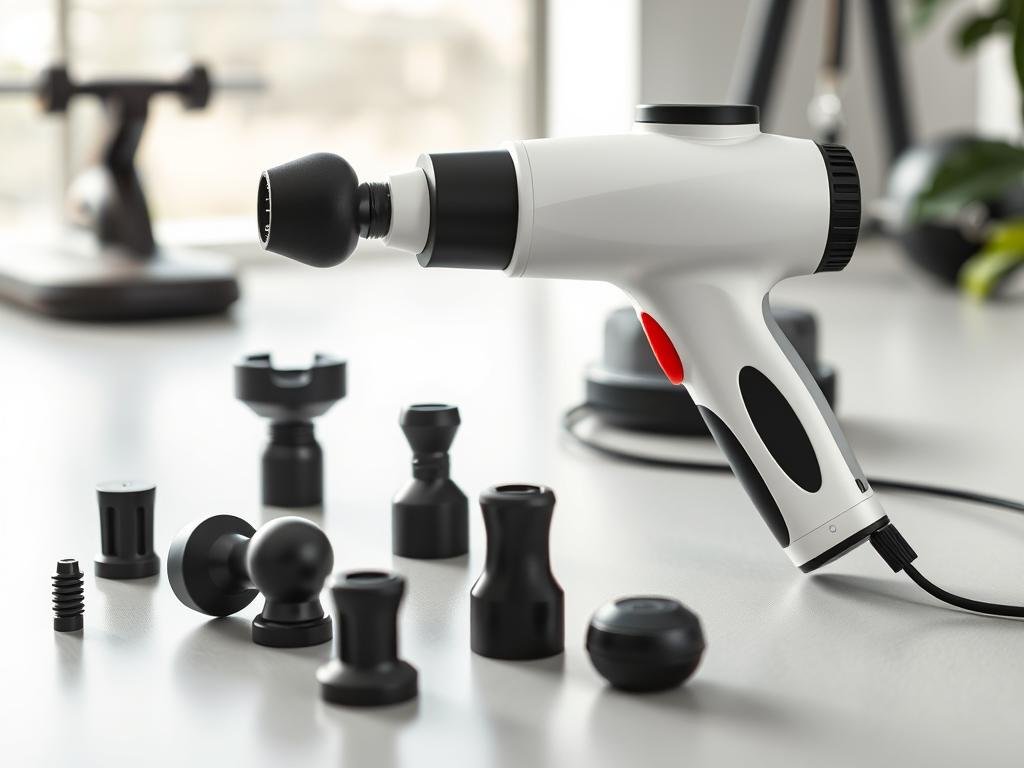 Massage gun therapy device for muscle recovery