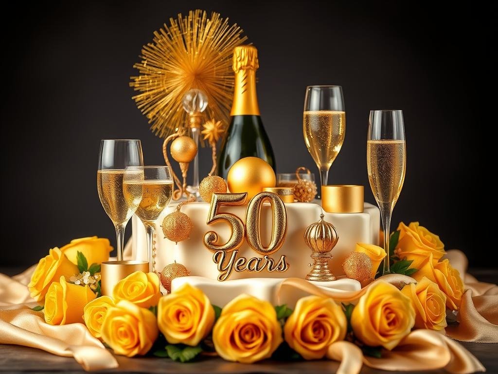 50th anniversary golden celebration gifts