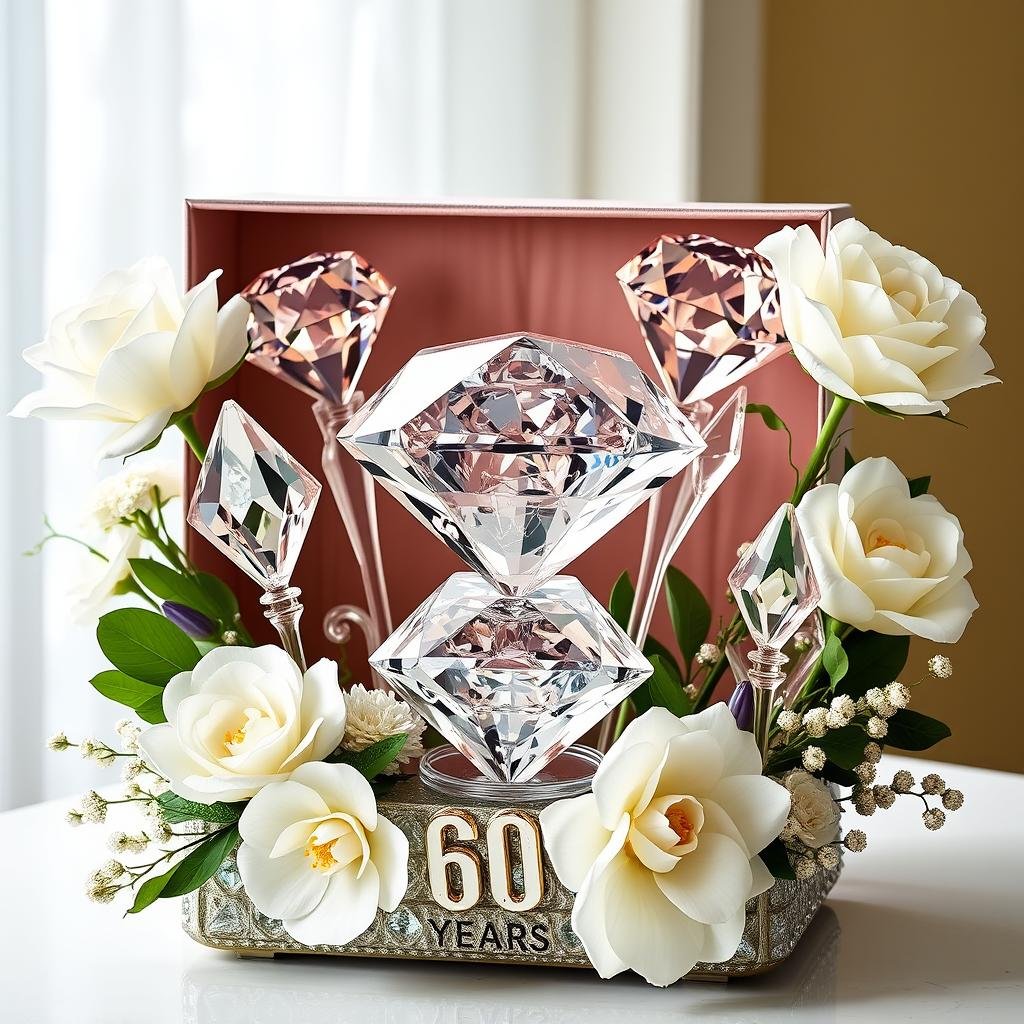 60th anniversary diamond celebration gift
