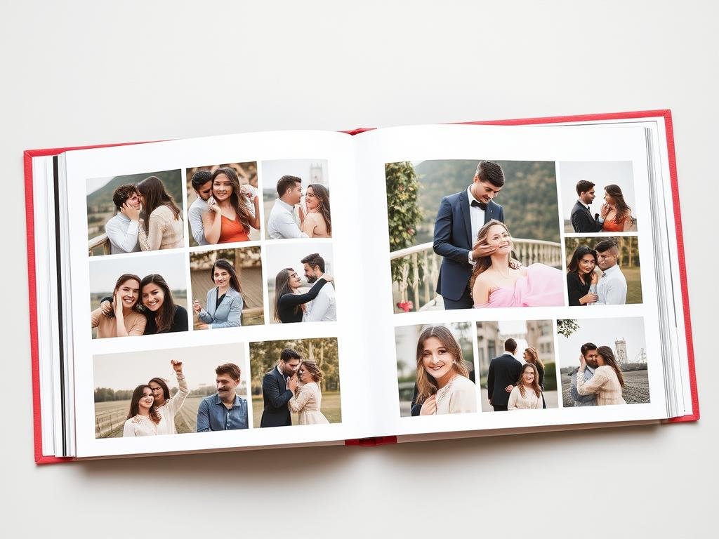 A custom photo book showcasing relationship memories for sentimental valentines gifts