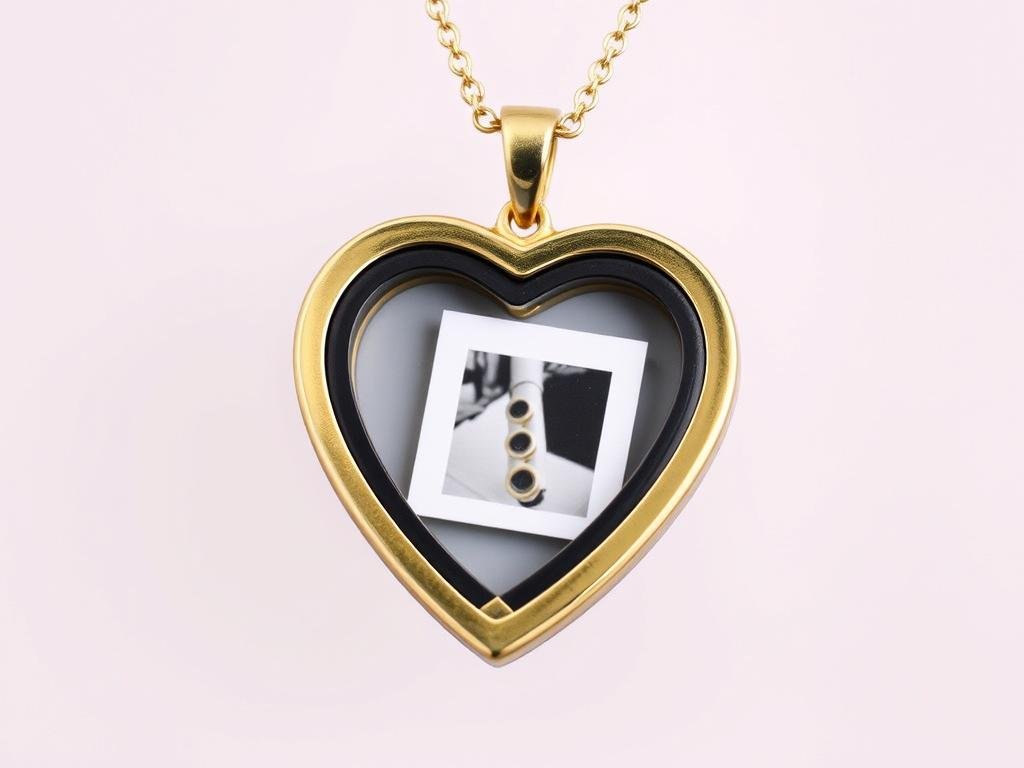 A locket with tiny love note or photo inside for sentimental valentines gifts