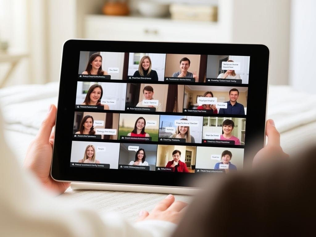 A video message compilation from friends and family for sentimental valentines gifts