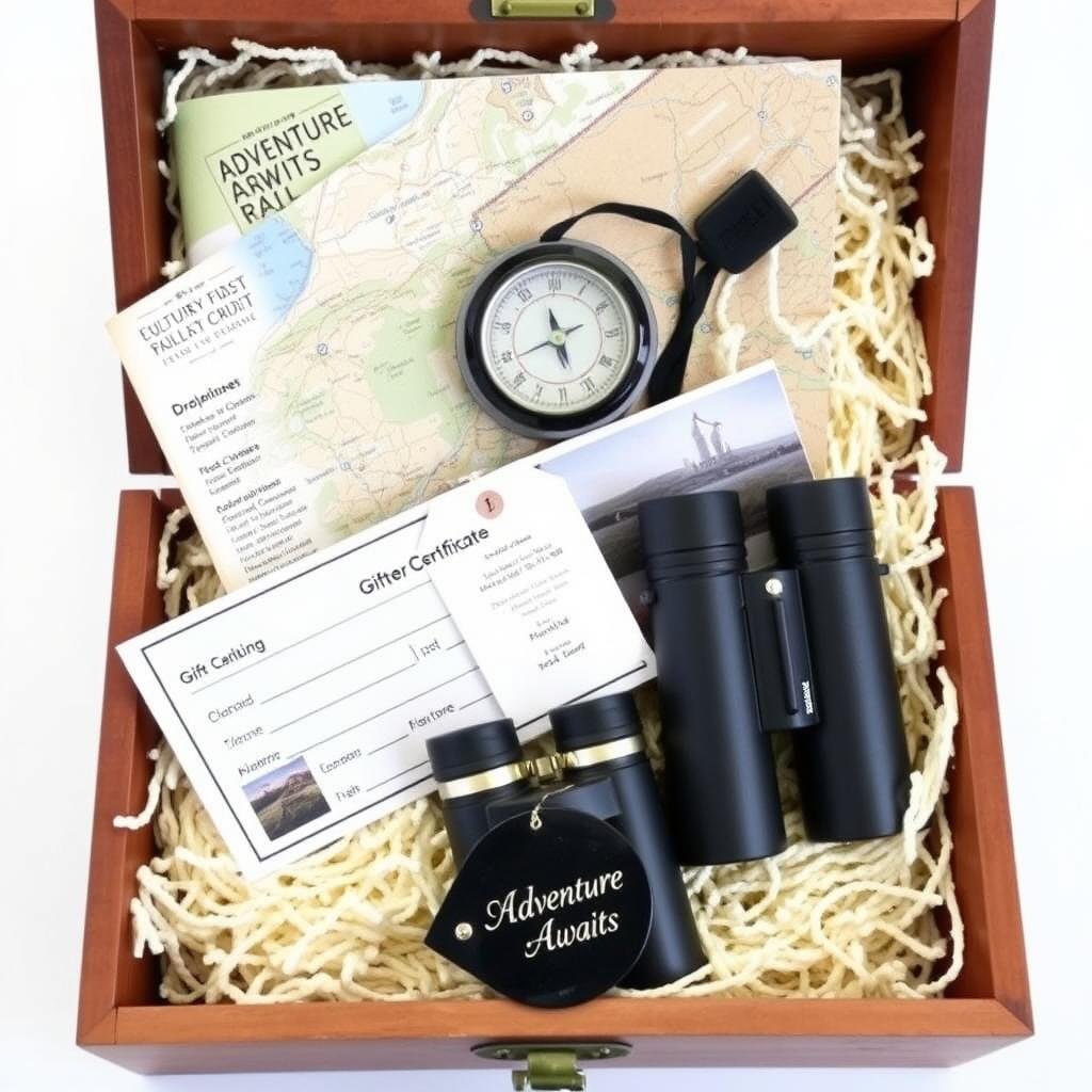 Adventure experience gift box as a birthday gift for boyfriend