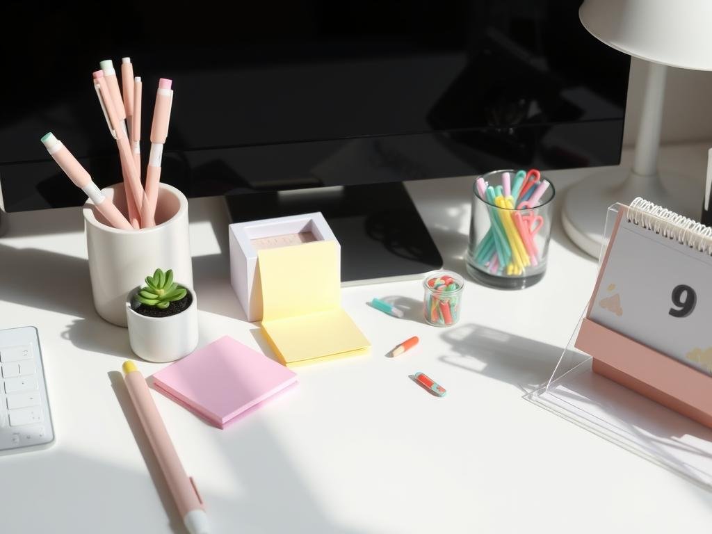 Aesthetic desk accessories for Gen Z workspace