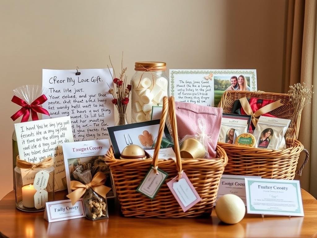 Budget-friendly anniversary gifts including homemade items and thoughtful gestures
