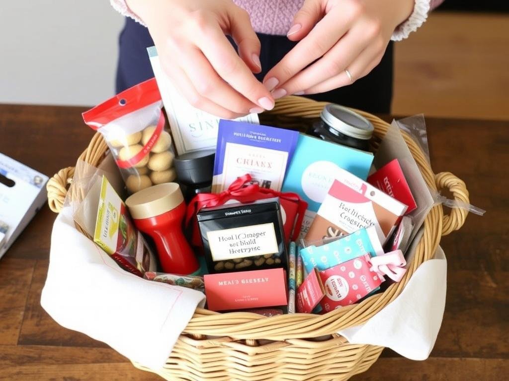 Budget-friendly gift basket with affordable but thoughtful items