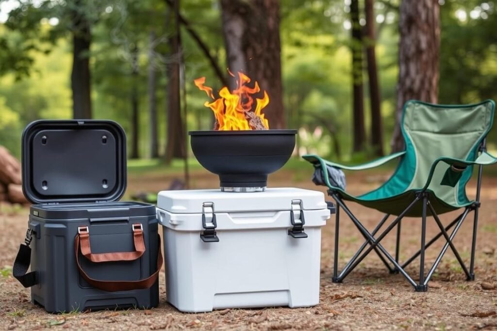 Camping gear as a 1 year anniversary gift for him