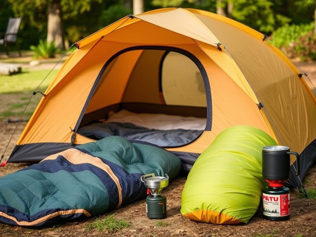 Camping gear as valentines day gift for him
