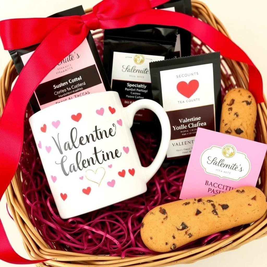 Coffee or tea gift set for school valentines day gifts