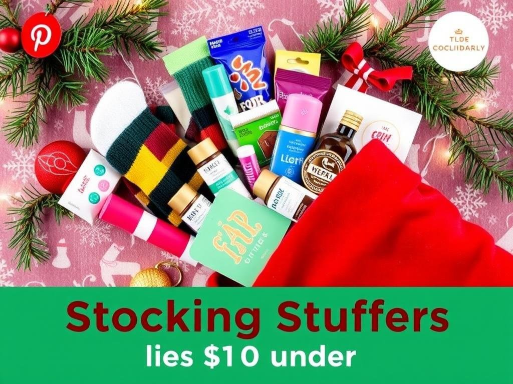 Collection of affordable stocking stuffers under $10