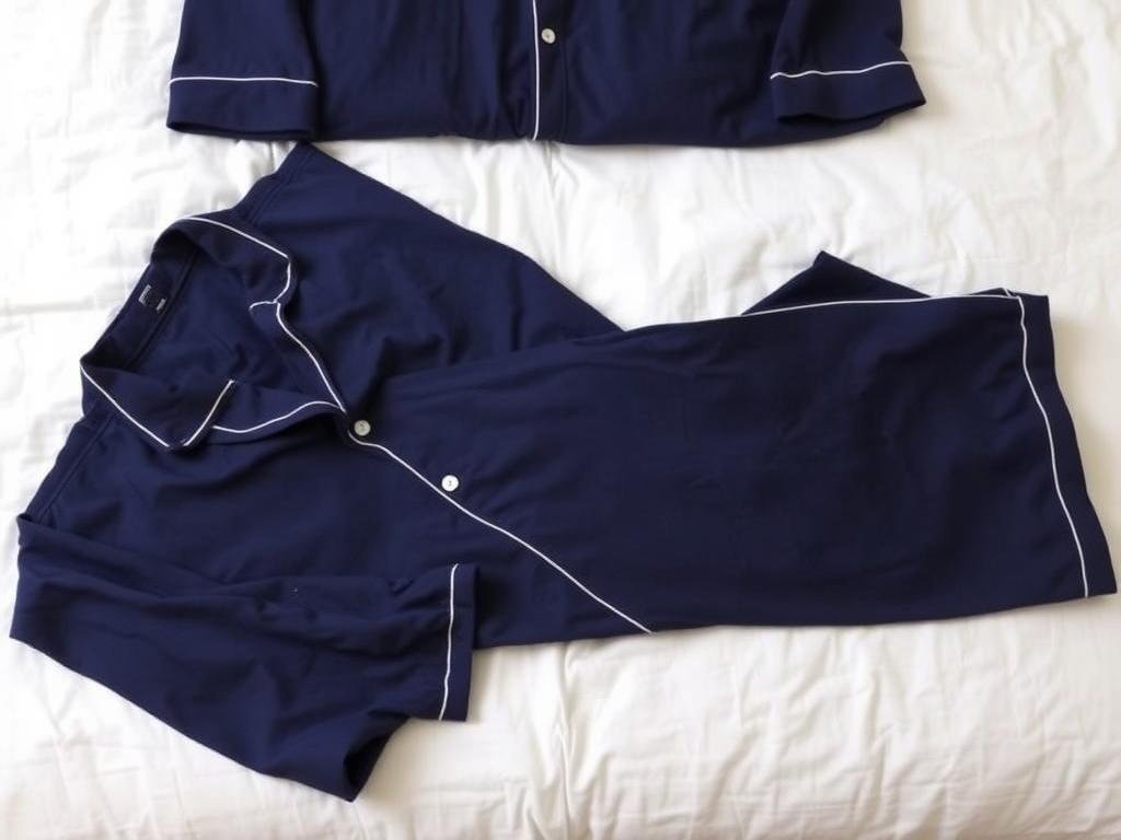 Comfortable cotton pajama set as a cotton anniversary gift for him