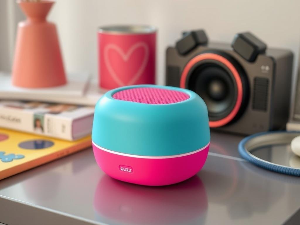 Compact colorful Bluetooth speaker for Gen Z music lovers