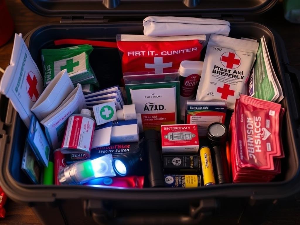 Comprehensive emergency kit with first aid supplies for housewarming gift ideas