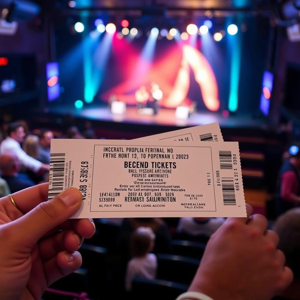 Concert or theater tickets - entertainment gifts for millennials who value live performances