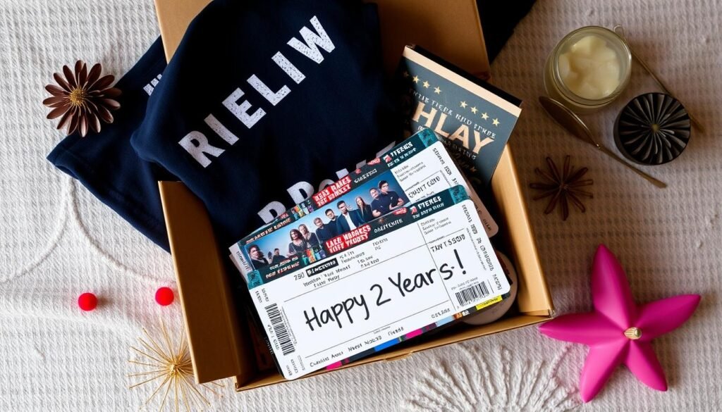 Concert tickets as a 2 year anniversary gift for him