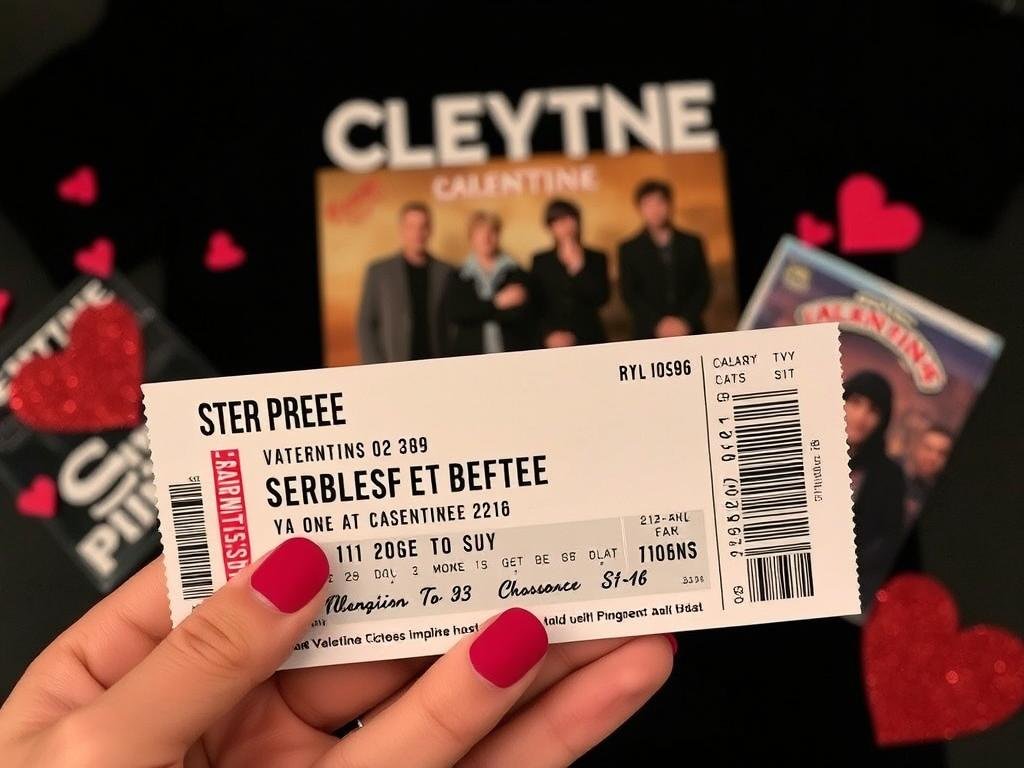 Concert tickets valentines gift for boyfriend