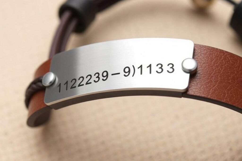 Coordinates bracelet with engraved latitude and longitude as boyfriend anniversary gift