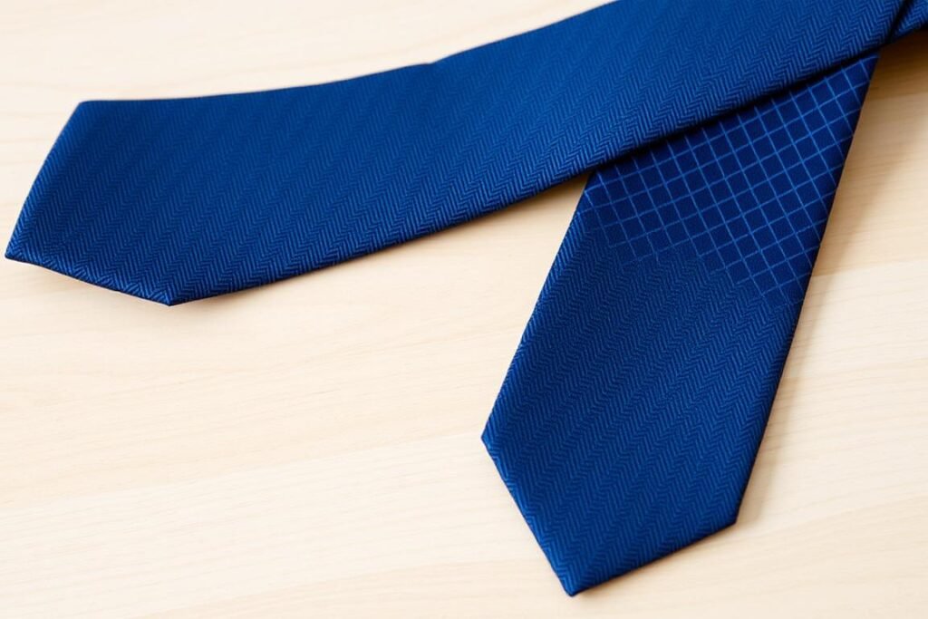 Cotton necktie with subtle pattern as a cotton anniversary gift for him