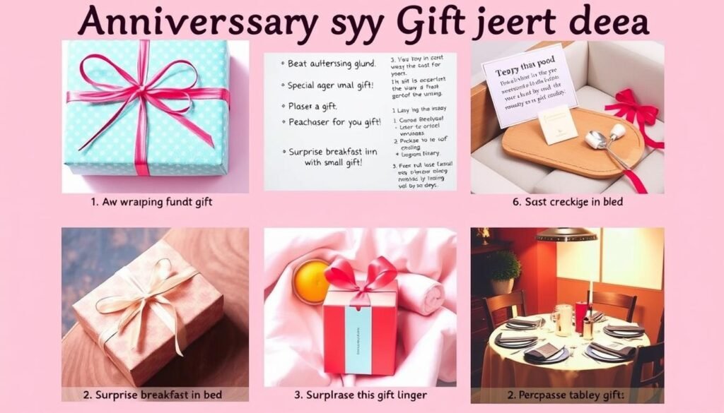 Creative anniversary gift presentation ideas including scavenger hunts and special wrapping