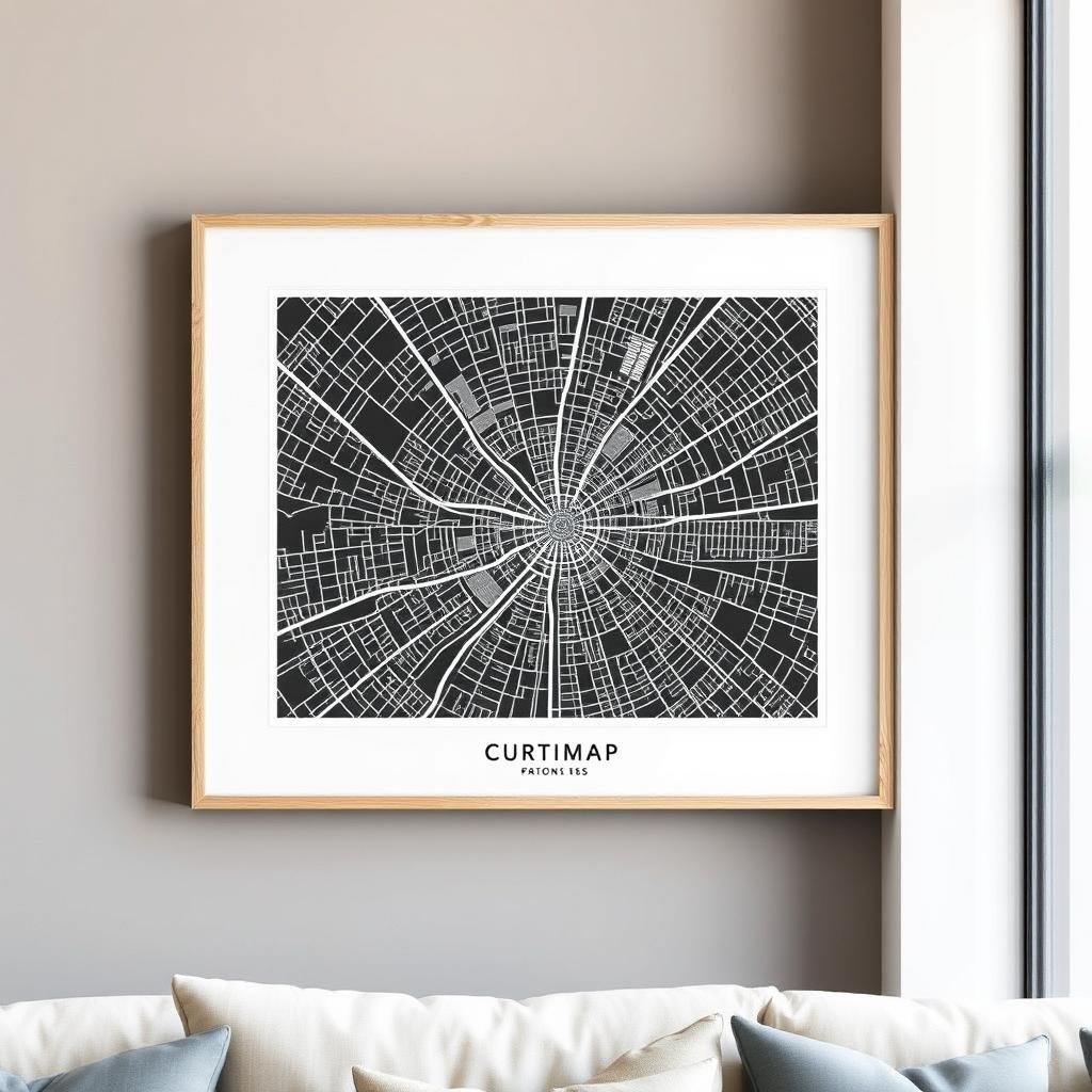 Custom city map of their hometown or favorite place - nostalgic gifts for millennials
