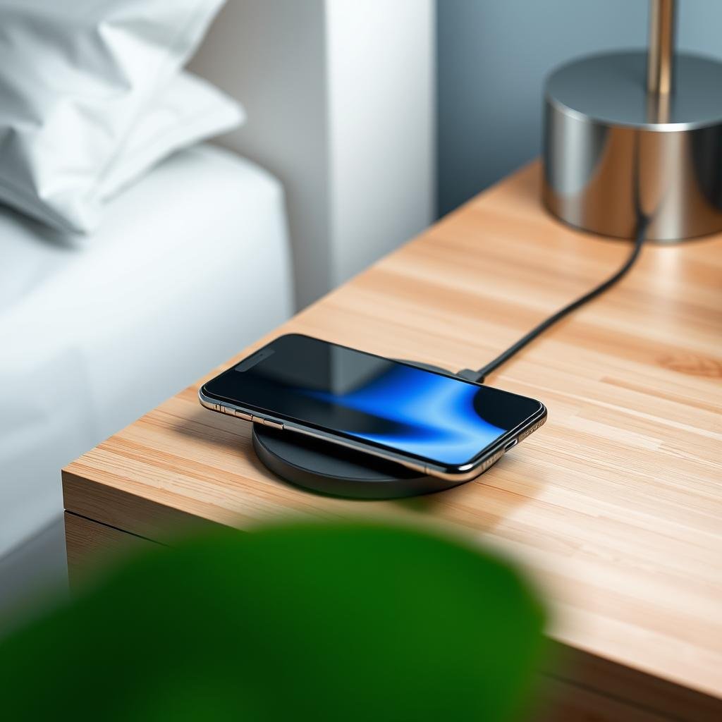 Custom engraved wireless charging pad for smartphones