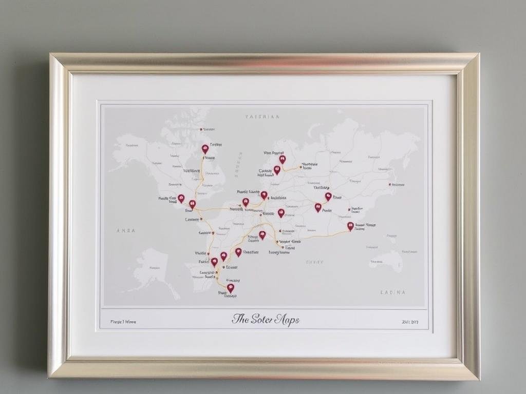 Custom map of significant locations