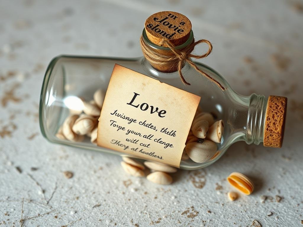 Custom message in a bottle gift