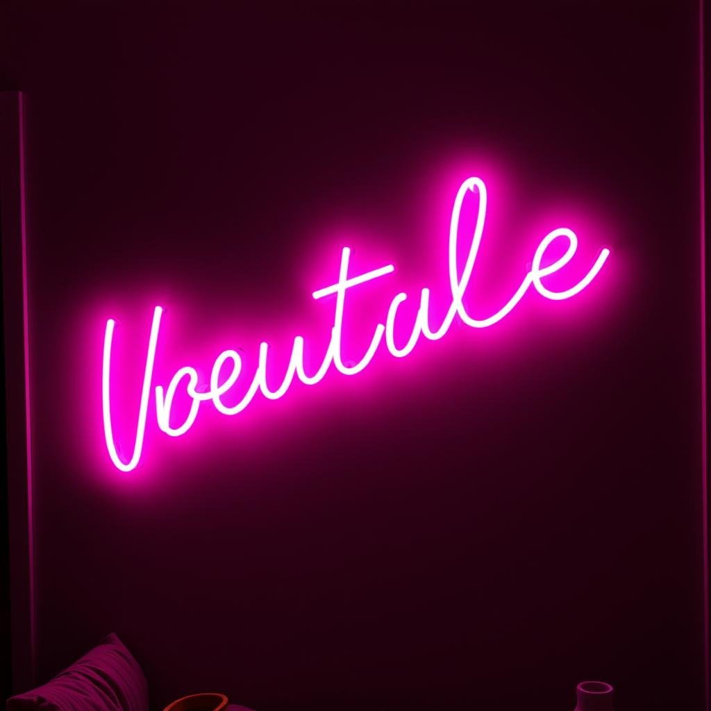Custom name neon light sign - trendy gifts for millennials decorating their space