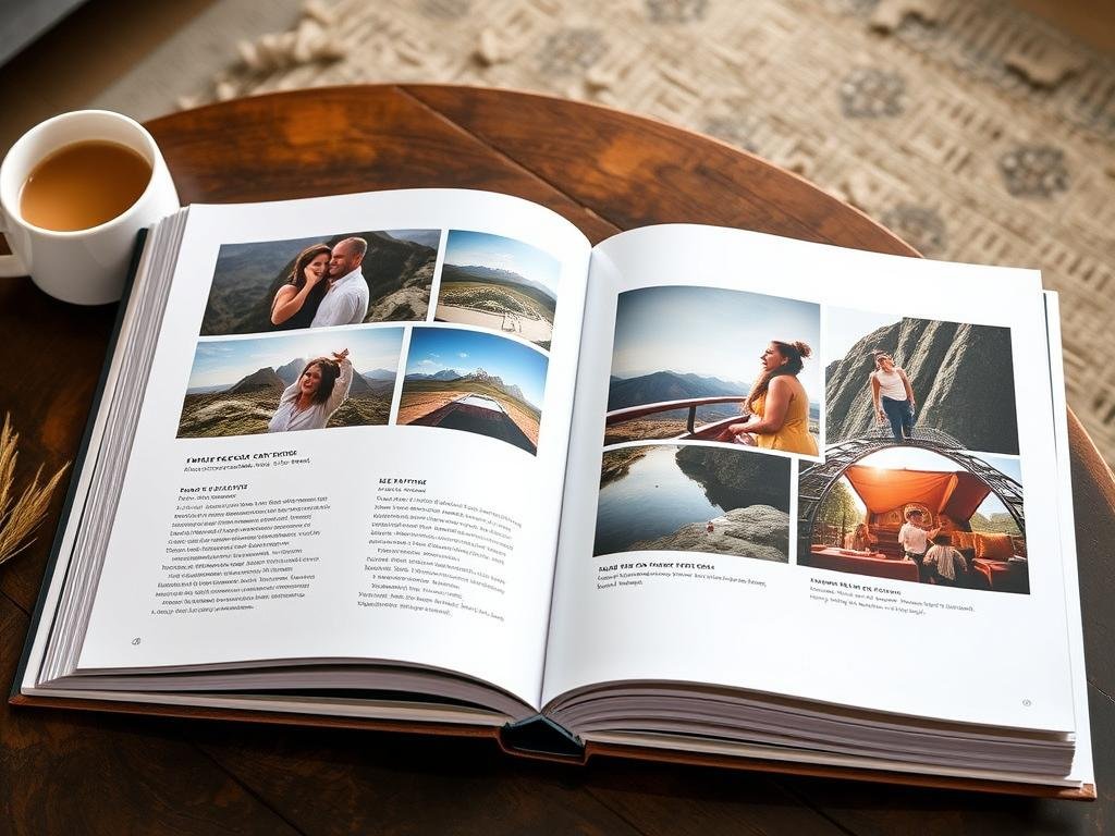 Custom photo book as a 2 year anniversary gift for him