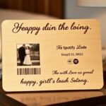 Custom song plaque with Spotify code for girlfriend birthday gifts