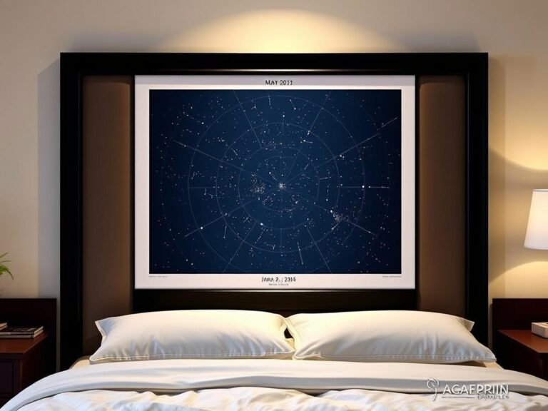 Custom star map showing the night sky from a special date, a popular cute gift for boyfriend