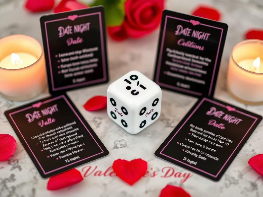Date night dice valentines gift for boyfriend