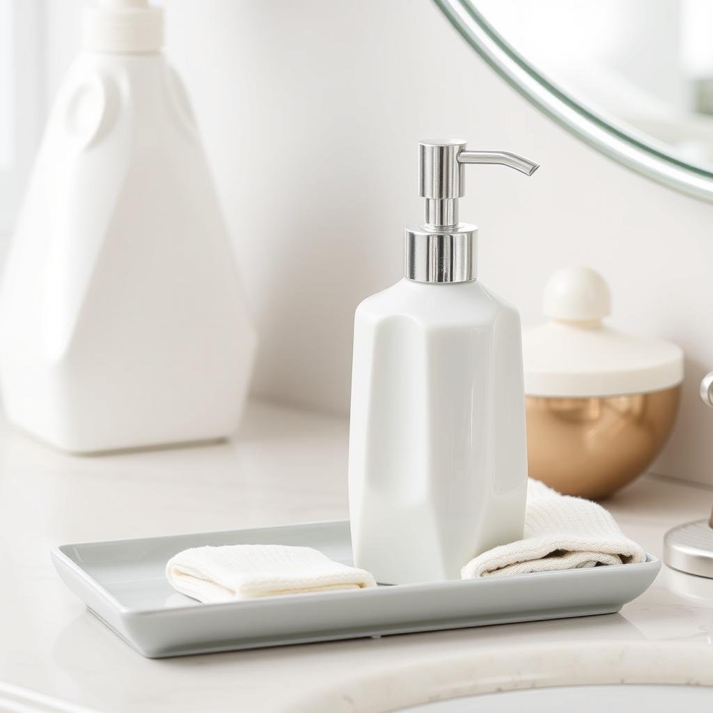 Decorative hand soap and lotion set as a small gift for neighbors