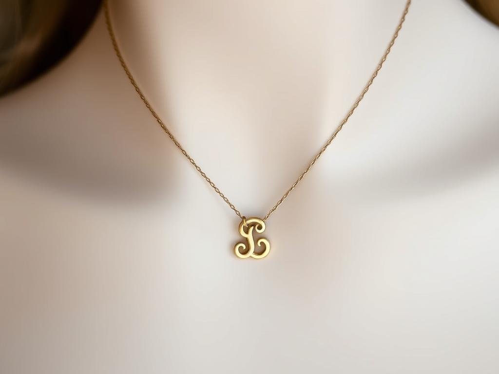 Delicate initial necklace as a 6 month anniversary gift