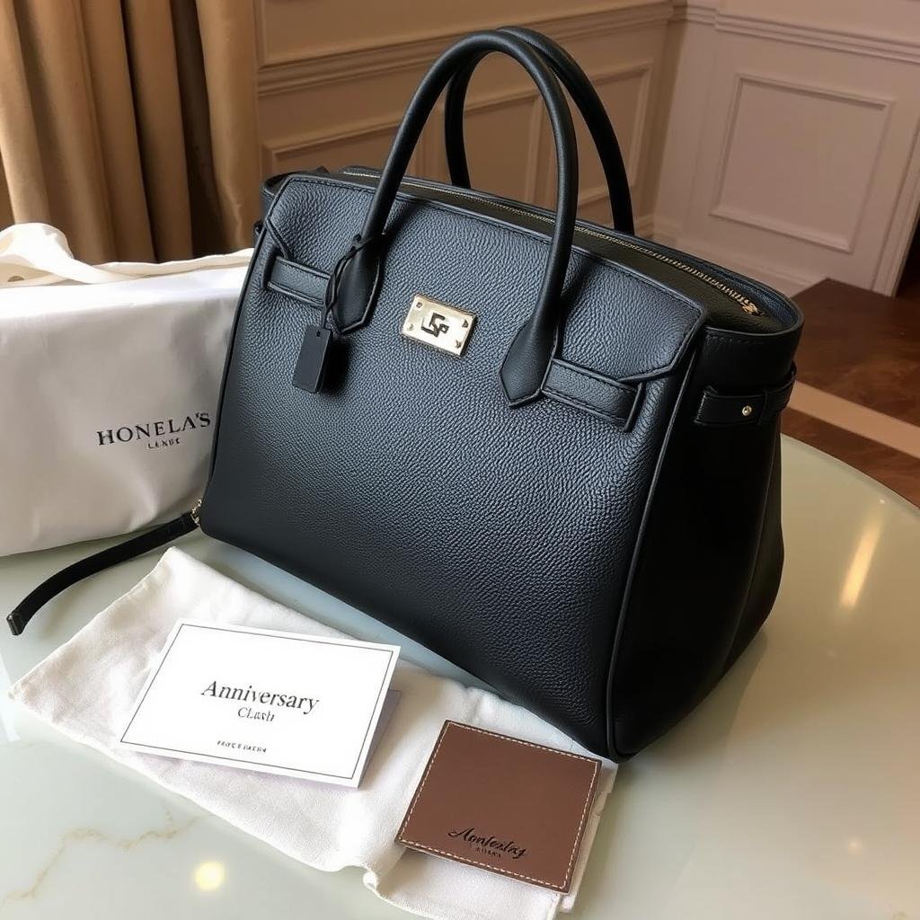 Designer handbag as a luxury anniversary gift
