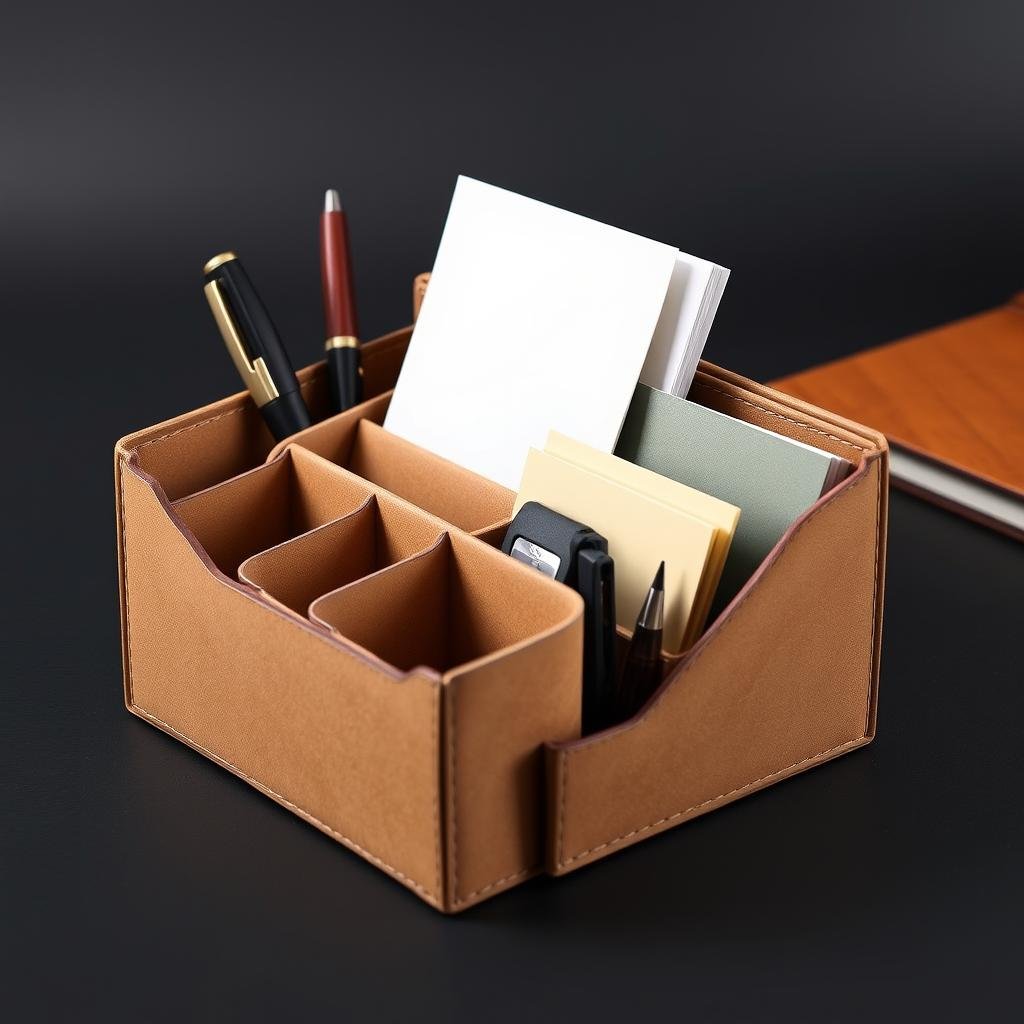 Desk organizer made from high-quality paper products Desk organizer made from high-quality paper products
