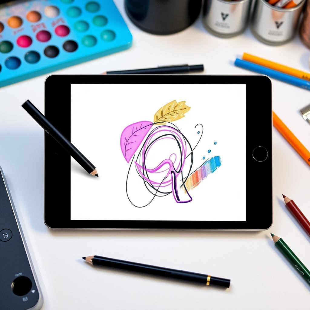 Digital tablet with stylus pen for drawing and note-taking, creative gift idea for women