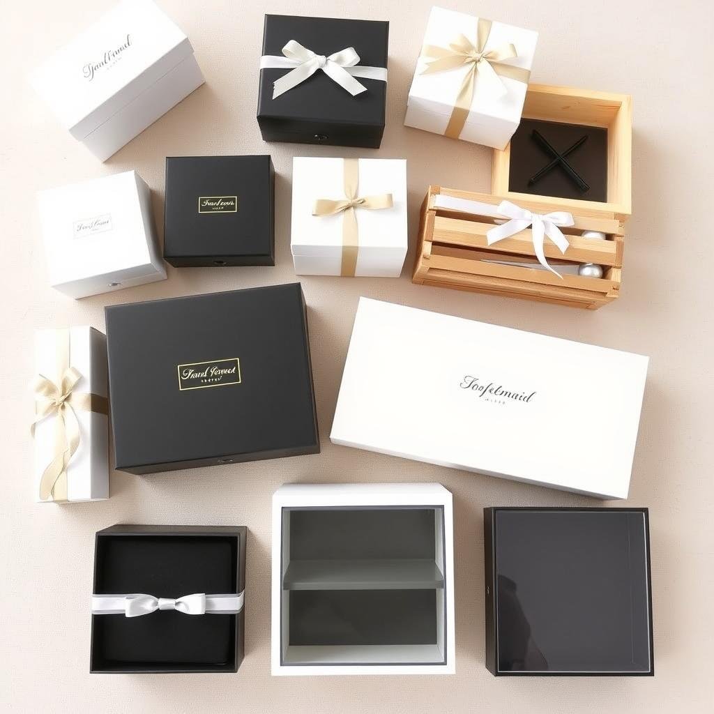 Elegant gift box options for bridesmaid gifts