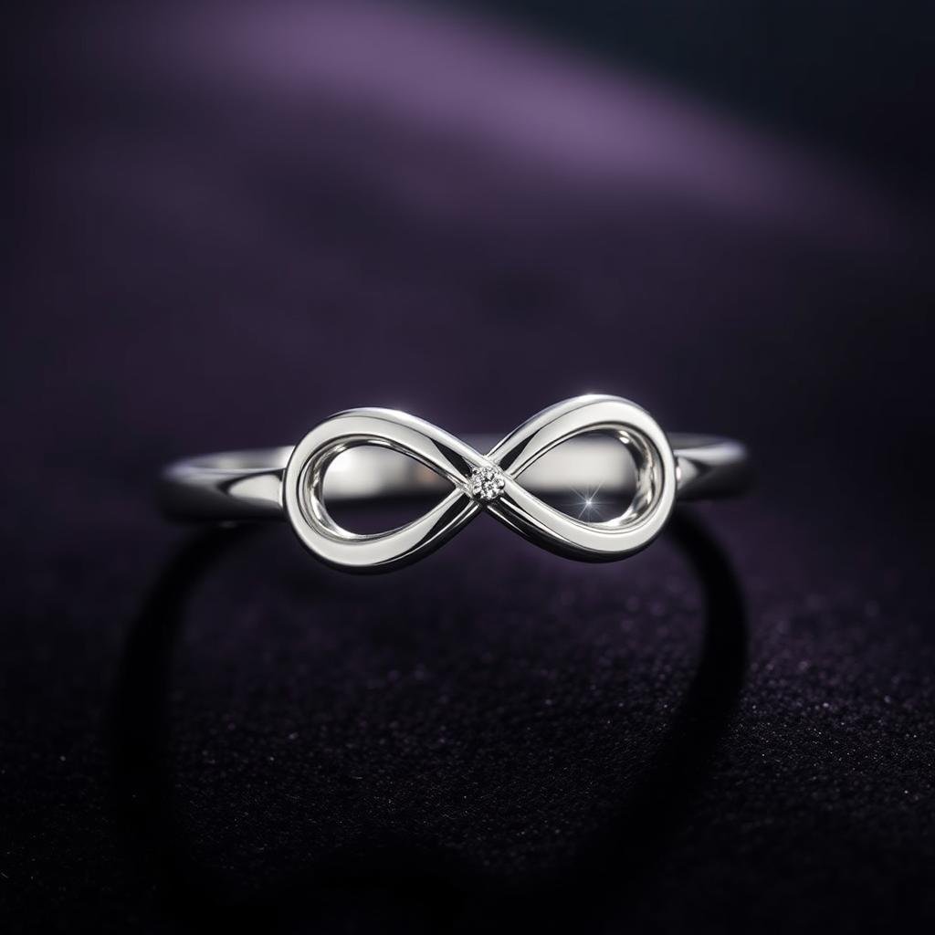 Elegant infinity ring symbolizing endless love for valentine gifts