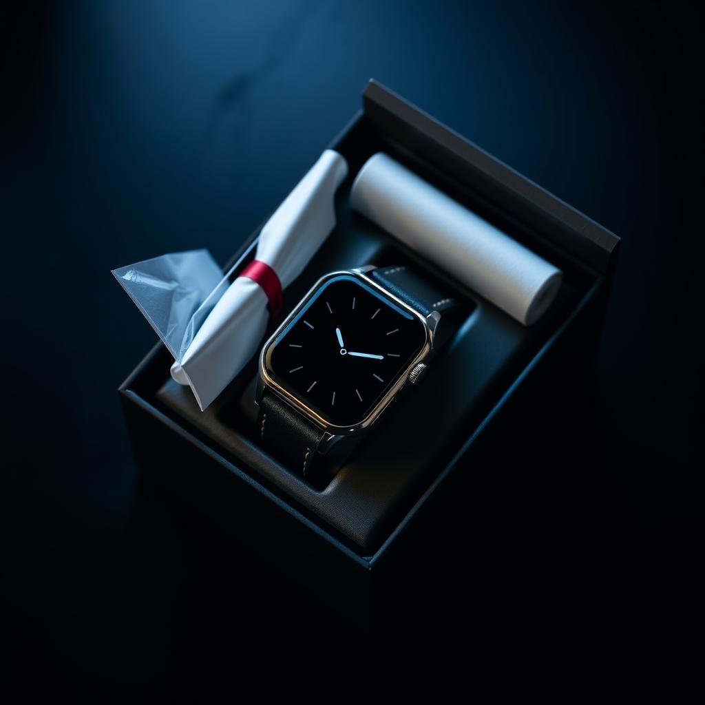 Elegant smartwatch as a modern 1 year anniversary gift