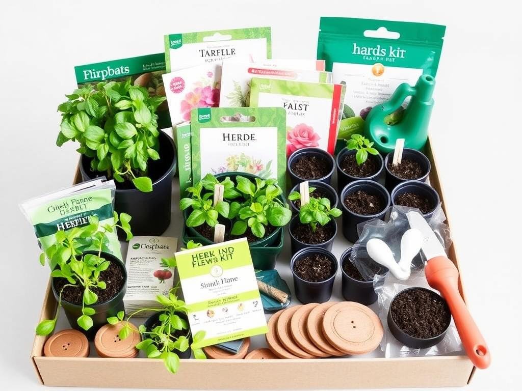 Flower and herb growing kit