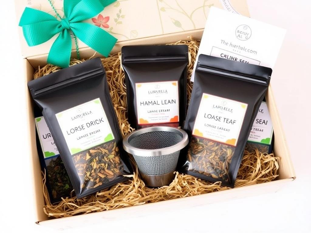 Gift box of premium loose leaf teas for housewarming gift ideas