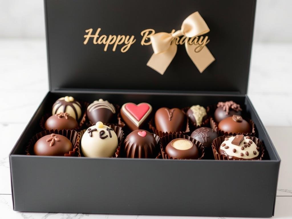 Gourmet chocolate assortment for girlfriend birthday gifts