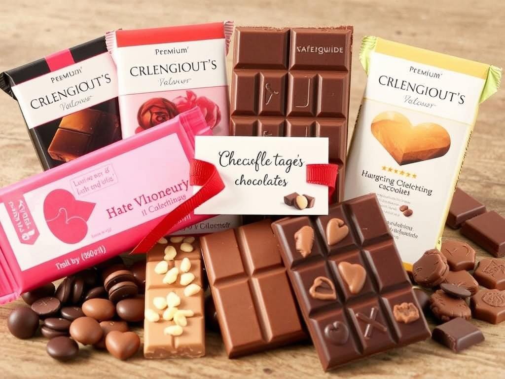Gourmet chocolate bars and treats