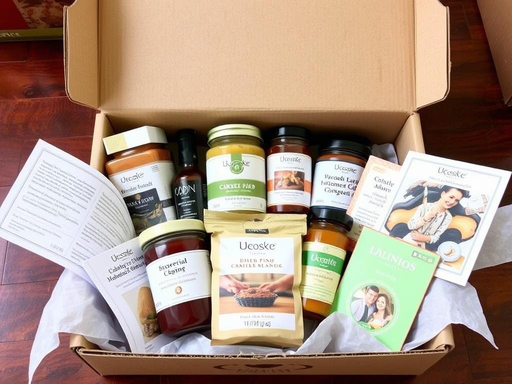 Gourmet food subscription box